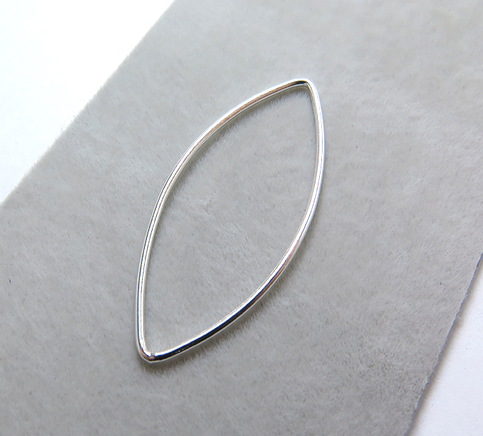 ＳＶ925シルバーパーツ/コンポーネント（プレーン/マーキス）36×16mm（3個）