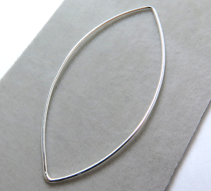 ＳＶ925シルバーパーツ/コンポーネント（プレーン/マーキス）52×25mm（5個）