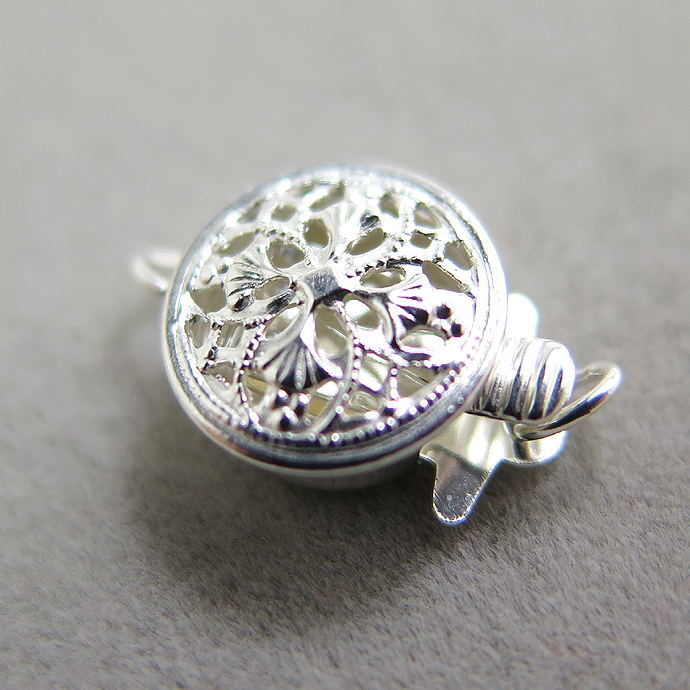 シルバーパーツ925/クラスプ・ラウンド（9mm）（1個）