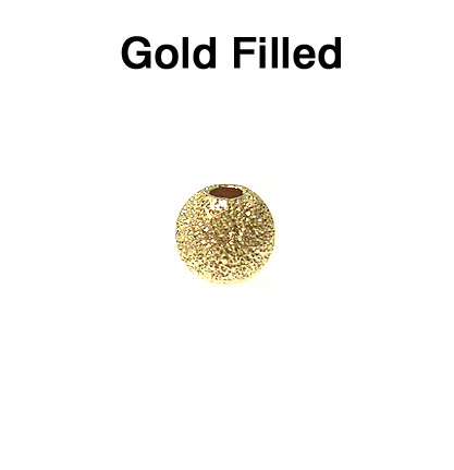 ゴールドフィルド・ラウンドビーズ 6mm （スターダスト）「14kgf」（3個）