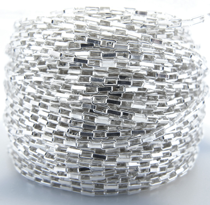 シルバーチェーン/ボックス1.25mm「SV925」（10センチ）（1本）