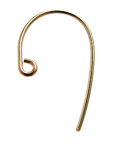 フィッシュフックピアス「14kgf（ゴールドフィルド）」【B】（3ペア/6個）