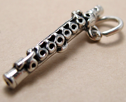 シルバーパーツ925/チャーム（フルート）（1個）