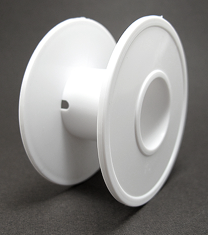 ボビン（スプール）（PP製）（白）直径53.5mm/50個セット