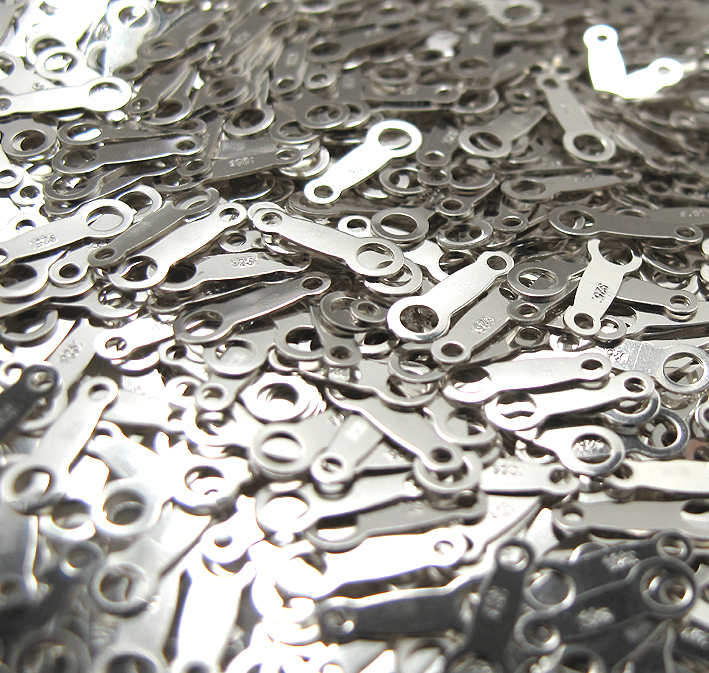 シルバーパーツ925/板ダルマ【A】（3.16g入/100個相当）