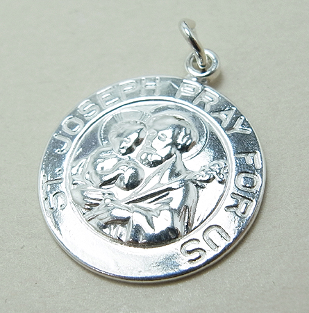 シルバーアクセサリー/チャーム（メダイ・聖ヨゼフ）（1個）