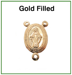 ゴールドフィルド・チャーム（マリア・3リング）【A】（12×9mm）「14kgf」（1個）