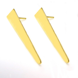 14kgfピアス（スパイク・23mm×5mm）（ゴールドフィルド）（1ペア）