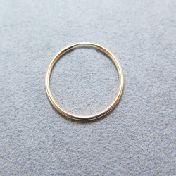 フープピアス（チューブ/1.25mm）20mm「14kgf（ゴールドフィルド）」（1個）