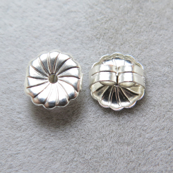 SV925パーツ/ピアスキャッチピアスキャッチ（7.0mm×7.2mm）（10個）