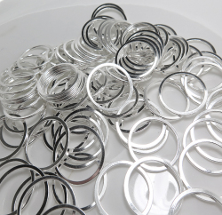 シルバースタッキングリング（指輪）（線径0.8mm）「SV925」（10号）（25個）