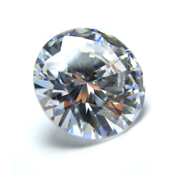 キュービックジルコニアcz（クリア）【AAA】・ルース（裸石）・/ラウンド【20mm】ファセットカット（10個）