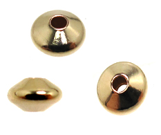 ゴールドフィルド・ソロバンビーズ3.5×2.0mm「14kgf」（100個）