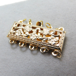 ゴールドフィルド・クラスプ・レクタングル型（9.0mm×23.0mm）（5連用）「14kgf」（1個）