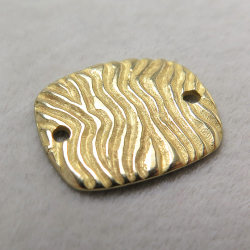 リンク【A】（15mm×13mm）（真鍮ブラス・ゴールドカラー）（10個）