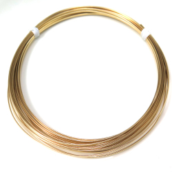 14kgfワイヤー ハーフラウンド （ハーフハード）【1.63mm×25センチ】ゴールドフィルド（1本）