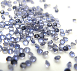 天然石ルース（裸石）・アイオライト/ラウンド【2.5mm】ファセットカット（10個）