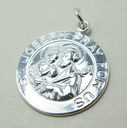 シルバーアクセサリー/チャーム（メダイ・聖ヨゼフ）（1個）