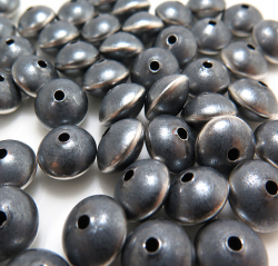 ナバホパールビーズ/SV925シルバー（ソーサー/3.3mm×2.0mm）（100個）