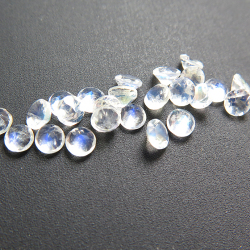 天然石ルース（裸石）・レインボームーンストーン/ファセットカット（ラウンド）【3mm】（10個）