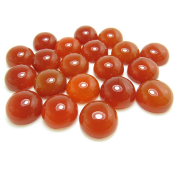 天然石ルース（裸石）・レッドオニキス/カボション（ラウンド）【10mm】（25個）