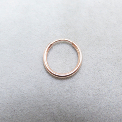 14kgf（ローズゴールドフィルド）12mmフープピアス（チューブ/1.25mm）（1ペア）