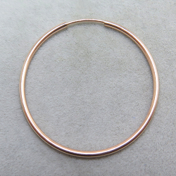 14kgf（ローズゴールドフィルド）30mmフープピアス（チューブ/1.25mm）（10個）