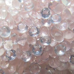 天然石ルース（裸石）・ローズクオーツ/ラウンド【4mm】ファセットカット（10個）