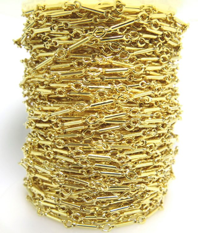 う〜ぷちページ◇14kgf 14kgfストレートバーチェーン（25センチ）「ゴールドフィルド