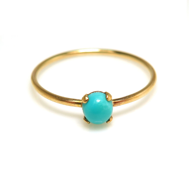 14kgfリング（指輪）天然石ターコイズ＜12月誕生石＞（トルコ石