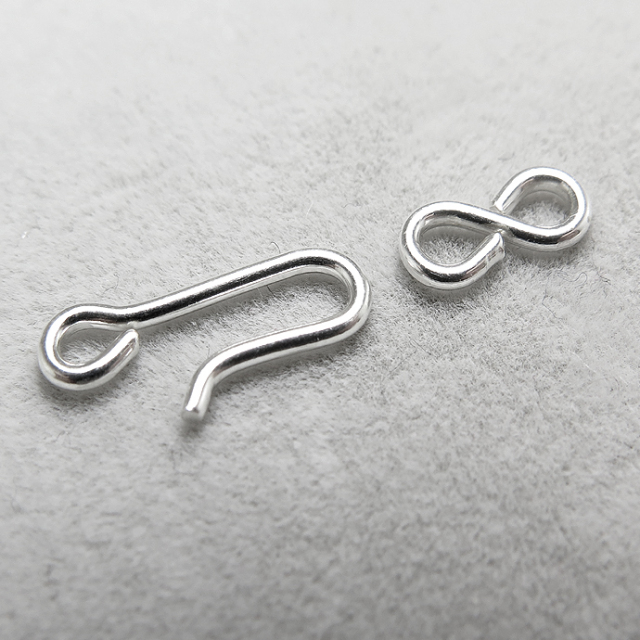 シルバー925パーツ/フック（14mm＋9mm）（10個）