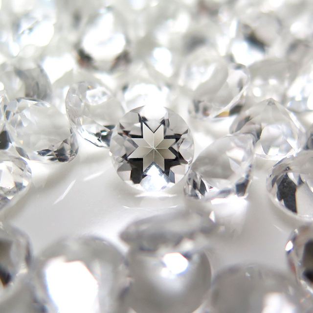 天然石ルース（裸石）・クリスタル/水晶（ブラジル）/ラウンド【8mm