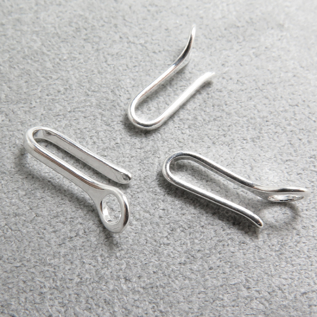 シルバー925パーツ/フック（15×1.6mm）（25個）