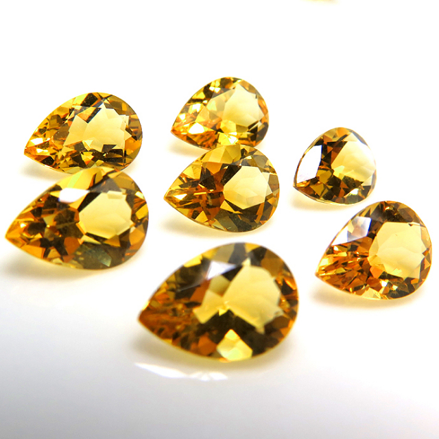 ⭐︎【天然】シトリン ルース 17.25ct（シトリン ルース（穴あき） 5mm  