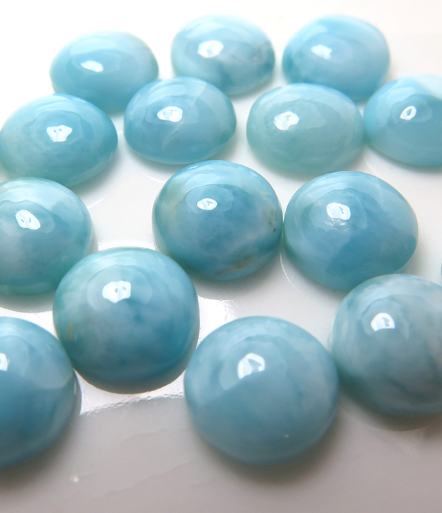 天然石ルース（裸石）・ラリマー（ドミニカ共和国・無処理  