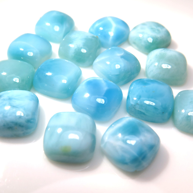 天然　ラリマー　ルース ラリマー ルース/Larimar 鑑別書付 愛と平和の石【最高級】