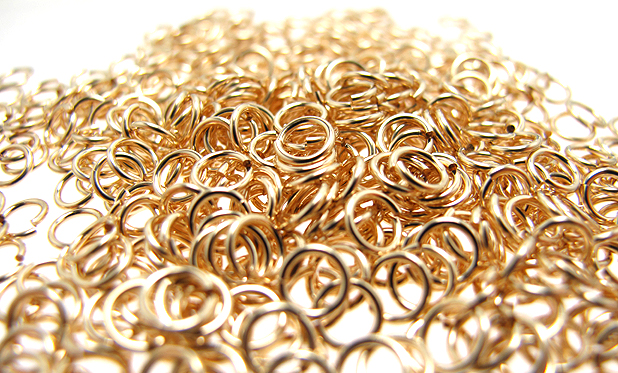 丸カン（オープン）【6mm×1.0mm】（20個）「14kgf（ゴールド