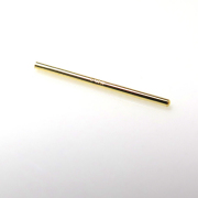 14Kイエローゴールド（14金）ピアスポスト（針型）（0.66mm×13.0mm「溝無」）（1個）