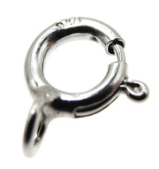 シルバーパーツ925/引き輪6mm（クローズ・タイプ） 6個