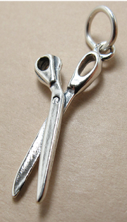シルバーSV925チャーム（シザー）（1個）