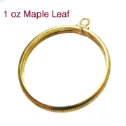 コインフレーム（コイン枠）・1オンス メイプルリーフ金貨（30.0mm×2.79mm）「ゴールドフィルド・12KGF」（1個）