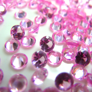ピンクサファイア【AAA】「合成コランダム/火炎溶融法（ベルヌーイ法）」・ルース（裸石）/ラウンド【6mm】ファセットカット（5個）