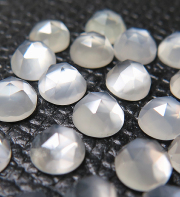 ムーンストーン ルース 天然石 カボション ローズカット（ラウンド） 5mm （7個）