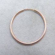 14kgf（ローズゴールドフィルド）24mmフープピアス（チューブ/1.25mm）（1ペア）