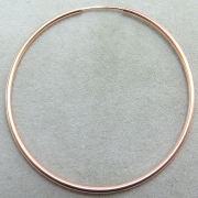 14kgf（ローズゴールドフィルド）50mmフープピアス（チューブ/1.25mm）（1個）