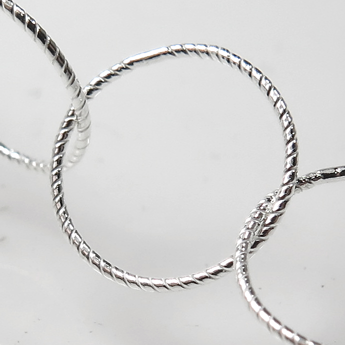 シルバーチェーン ラウンドツイスト 10mm（10センチ）SV925（1本）