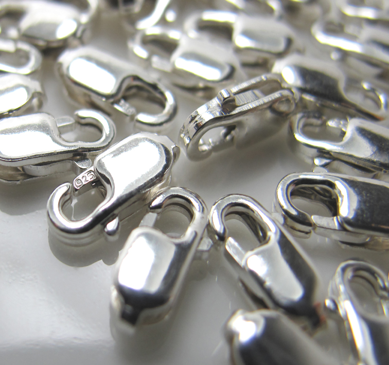 スターリングシルバー/ロブスタークラスプ（5.5mm×14mm）「SV925」（2個）