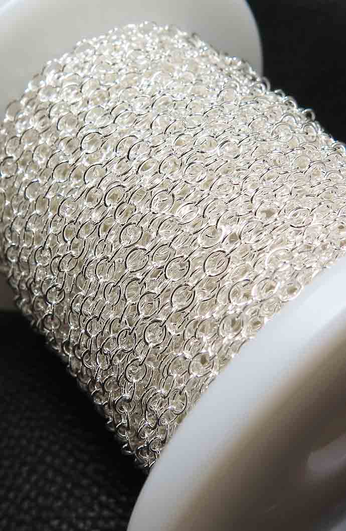 シルバーチェーン/アズキ2.5mm（0.45mm）SV925（10センチ）（1本）