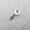 スターリングシルバー925/エンドキャップ・カツラ（ラウンド・内径0.48mm）「SV925」（50個）