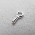 スターリングシルバー925/エンドキャップ・カツラ（ラウンド・内径1.2mm）「SV925」（15個）